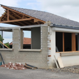 Extension de maison avec chambre d'amis Aurillac